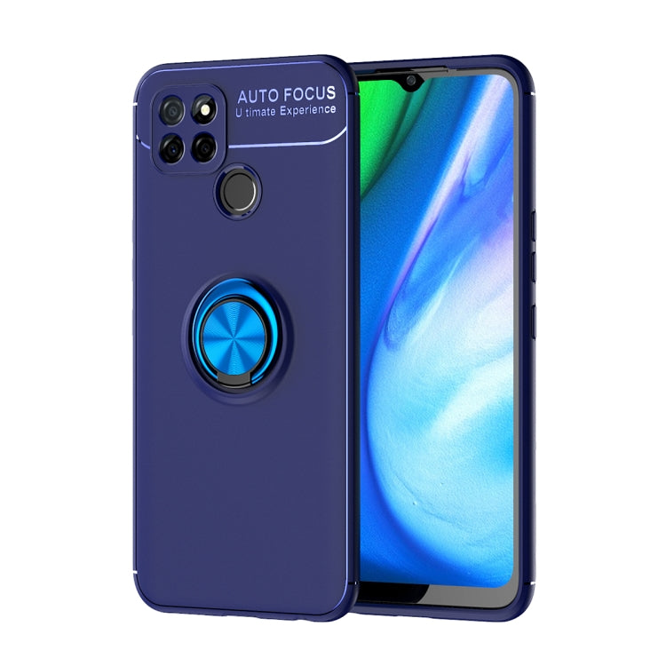 For OPPO Realme V3 Metal Ring Holder 360 Degree Rotating TPU Case