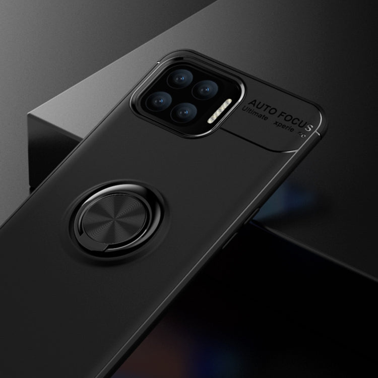 For OPPO F17 Pro Metal Ring Holder 360 Degree Rotating TPU Case