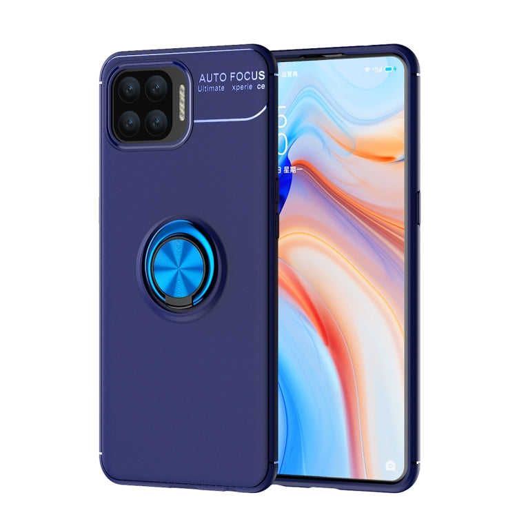 For OPPO F17 Pro Metal Ring Holder 360 Degree Rotating TPU Case