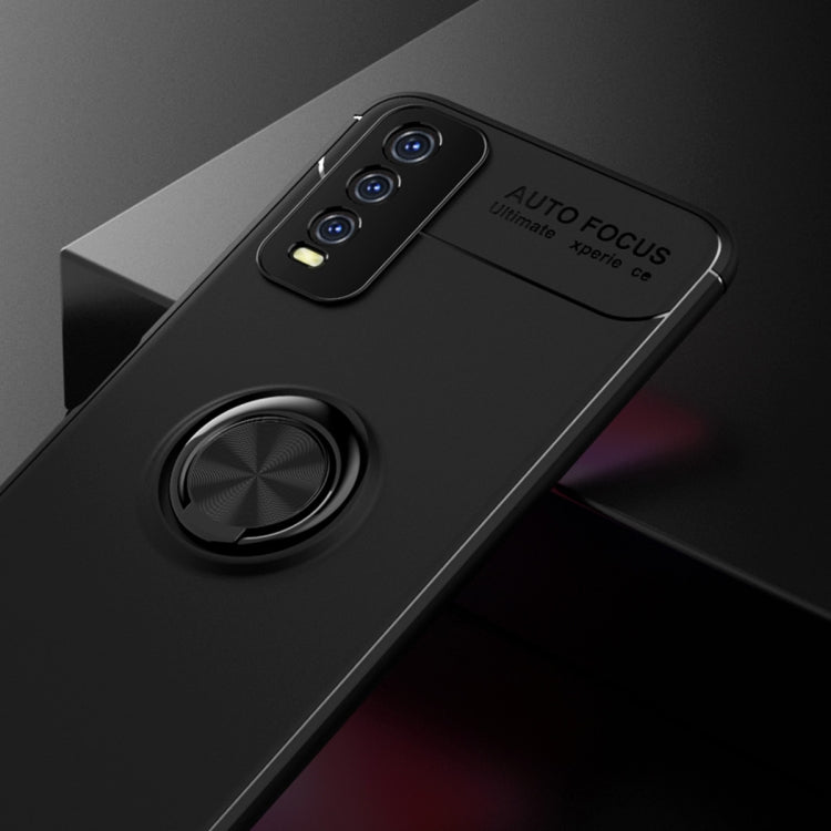 For VIVO Y20 Metal Ring Holder 360 Degree Rotating TPU Case