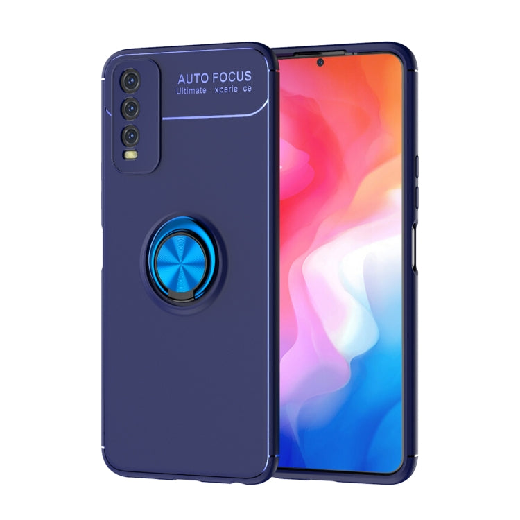 For VIVO Y20 Metal Ring Holder 360 Degree Rotating TPU Case