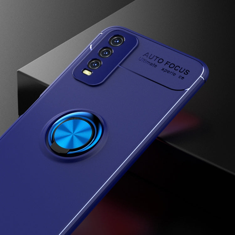 For VIVO Y20 Metal Ring Holder 360 Degree Rotating TPU Case