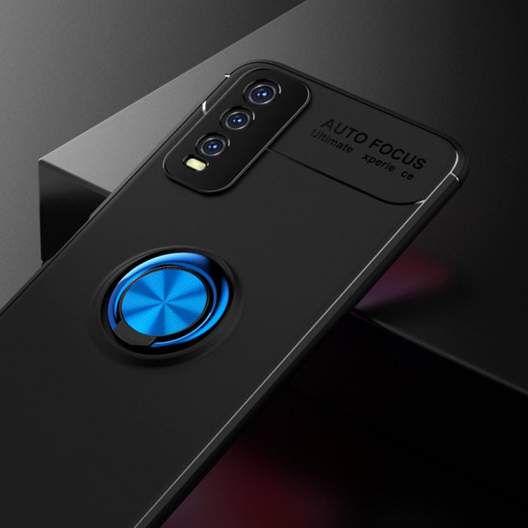 For VIVO Y20 Metal Ring Holder 360 Degree Rotating TPU Case