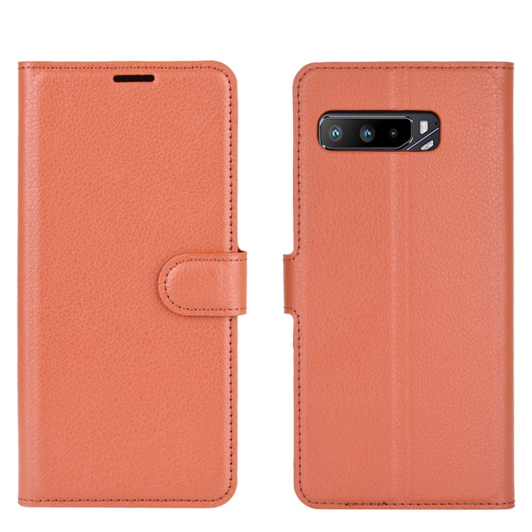 For Asus ROG Phone 3 ZS661KS Litchi Texture Horizontal Flip Protective Case with Holder & Card Slots & Wallet