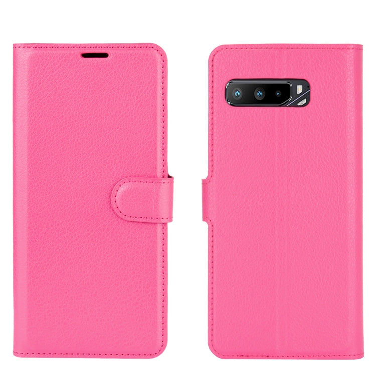 For Asus ROG Phone 3 ZS661KS Litchi Texture Horizontal Flip Protective Case with Holder & Card Slots & Wallet