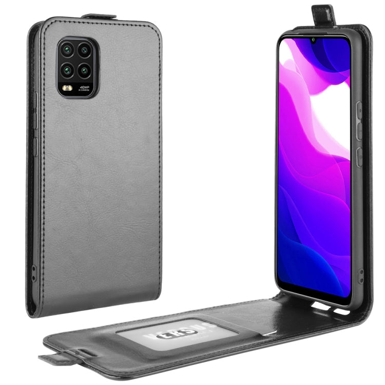 For Xiaomi Mi 10 Lite 5G / Mi 10 Youth 5G R64 Texture Single Vertical Flip Leather Protective Case with Card Slots & Photo Frame