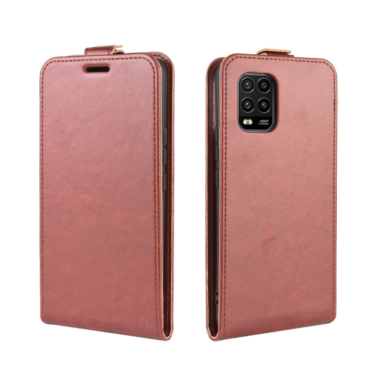 For Xiaomi Mi 10 Lite 5G / Mi 10 Youth 5G R64 Texture Single Vertical Flip Leather Protective Case with Card Slots & Photo Frame