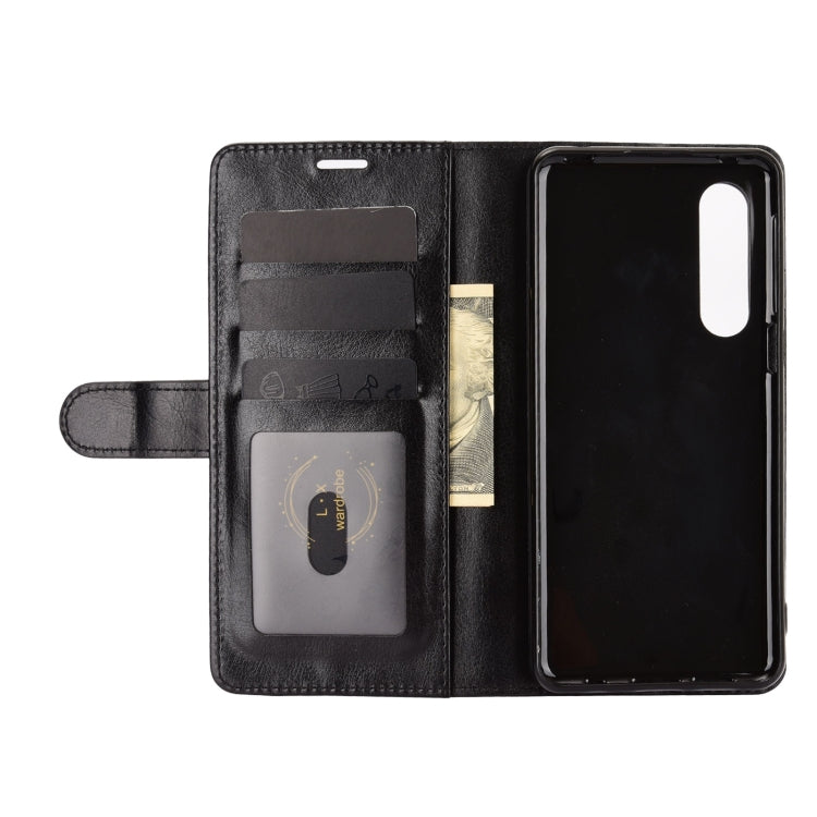 For AQUOS Sharp EP3 R64 Texture Single Horizontal Flip Protective Case with Holder & Card Slots & Wallet& Photo Frame