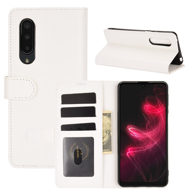 For AQUOS Sharp EP3 R64 Texture Single Horizontal Flip Protective Case with Holder & Card Slots & Wallet& Photo Frame