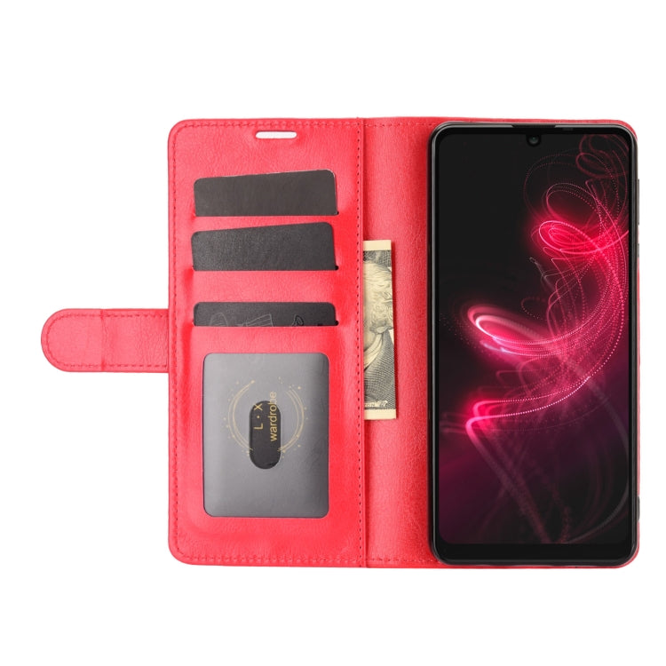 For AQUOS Sharp EP3 R64 Texture Single Horizontal Flip Protective Case with Holder & Card Slots & Wallet& Photo Frame