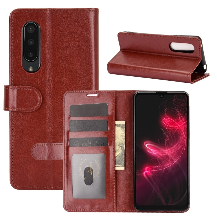 For AQUOS Sharp EP3 R64 Texture Single Horizontal Flip Protective Case with Holder & Card Slots & Wallet& Photo Frame