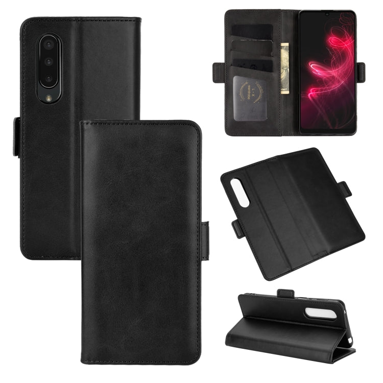 For AQUOS Sharp EP3 Dual-side Magnetic Buckle Horizontal Flip Leather Case with Holder & Card Slots & Wallet