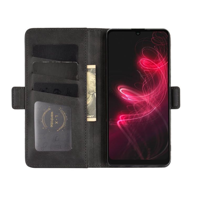 For AQUOS Sharp EP3 Dual-side Magnetic Buckle Horizontal Flip Leather Case with Holder & Card Slots & Wallet