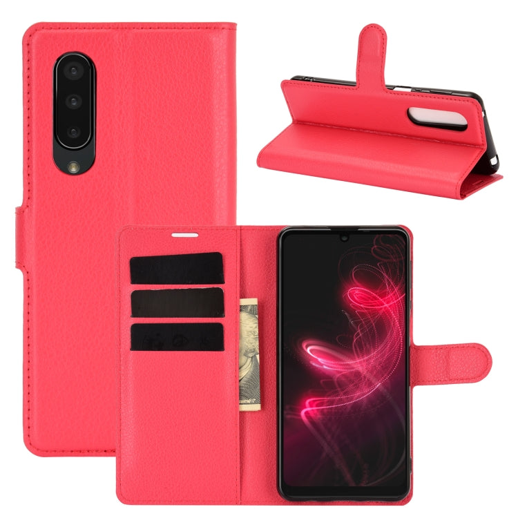 For AQUOS Sharp EP3 Litchi Texture Horizontal Flip Protective Case with Holder & Card Slots & Wallet