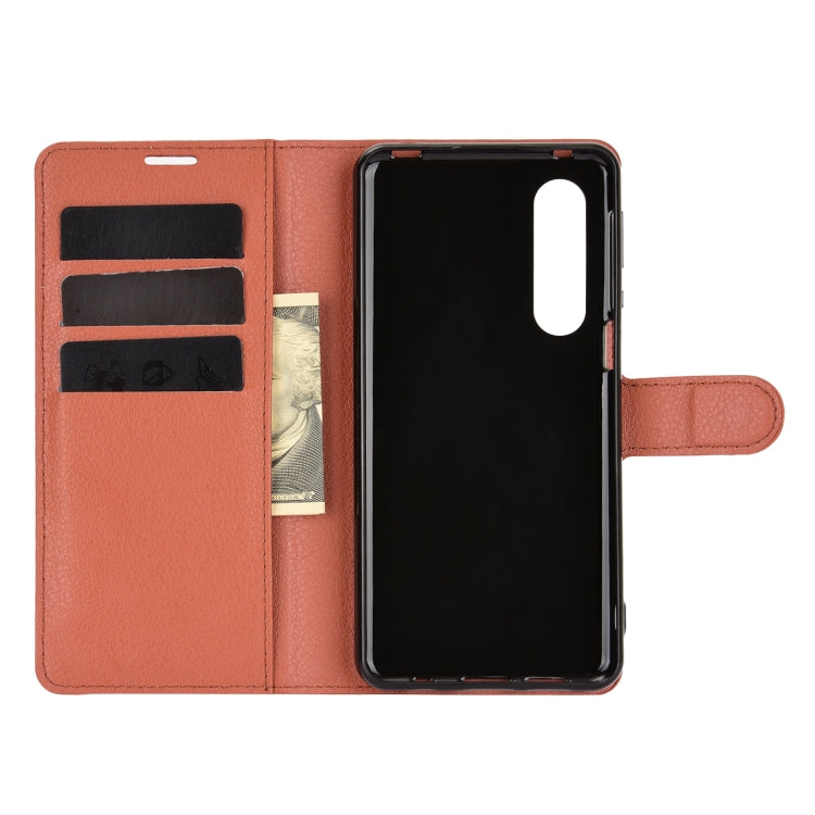 For AQUOS Sharp EP3 Litchi Texture Horizontal Flip Protective Case with Holder & Card Slots & Wallet