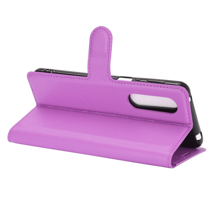 For AQUOS Sharp EP3 Litchi Texture Horizontal Flip Protective Case with Holder & Card Slots & Wallet