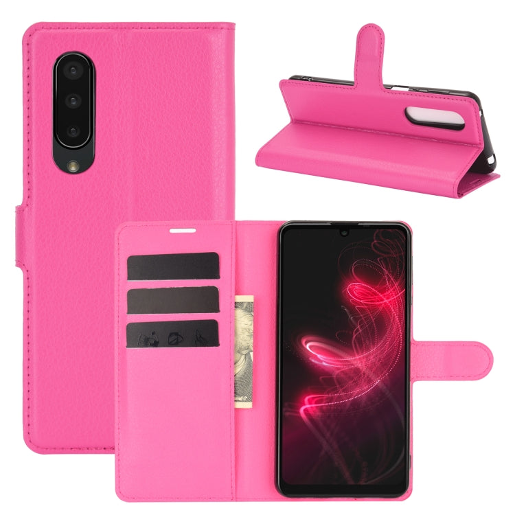 For AQUOS Sharp EP3 Litchi Texture Horizontal Flip Protective Case with Holder & Card Slots & Wallet