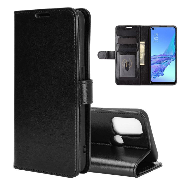 For OPPO A53 2020/OPPO A32 2020 R64 Texture Single Horizontal Flip Protective Case with Holder & Card Slots & Wallet& Photo Frame