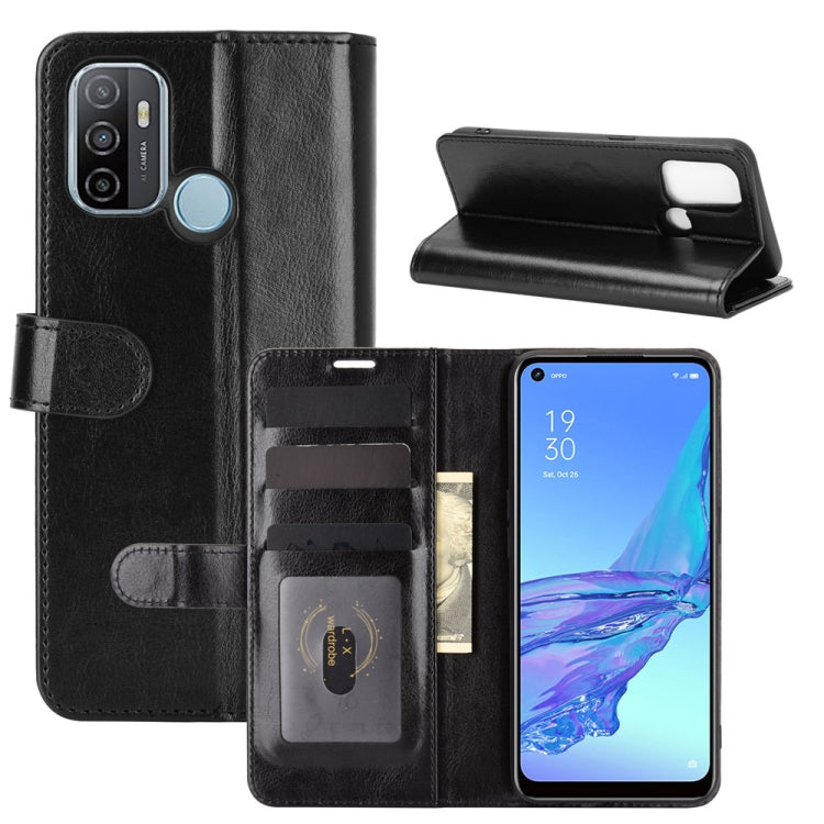 For OPPO A53 2020/OPPO A32 2020 R64 Texture Single Horizontal Flip Protective Case with Holder & Card Slots & Wallet& Photo Frame