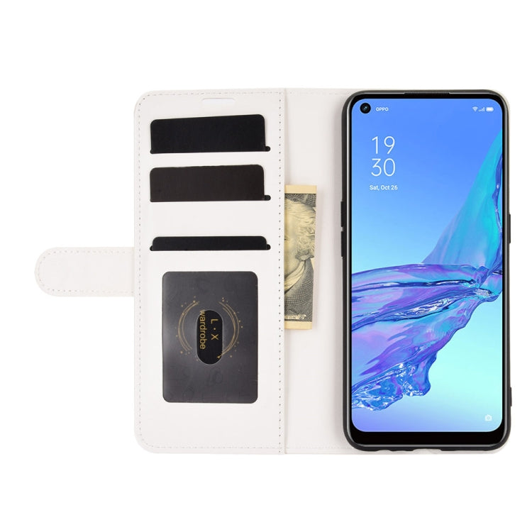 For OPPO A53 2020/OPPO A32 2020 R64 Texture Single Horizontal Flip Protective Case with Holder & Card Slots & Wallet& Photo Frame