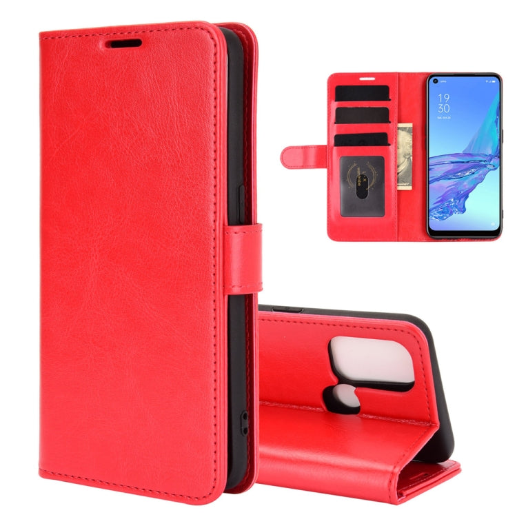 For OPPO A53 2020/OPPO A32 2020 R64 Texture Single Horizontal Flip Protective Case with Holder & Card Slots & Wallet& Photo Frame