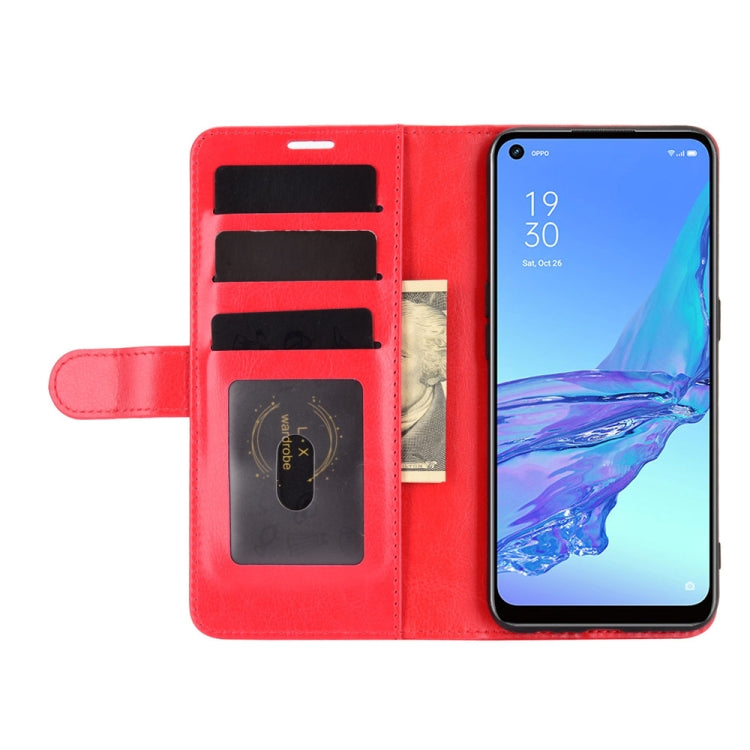 For OPPO A53 2020/OPPO A32 2020 R64 Texture Single Horizontal Flip Protective Case with Holder & Card Slots & Wallet& Photo Frame