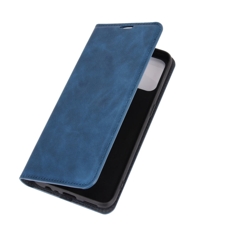 For OPPO A53 2020/OPPO A32 2020 Retro-skin Business Magnetic Suction Leather Case with Holder & Card Slots & Wallet
