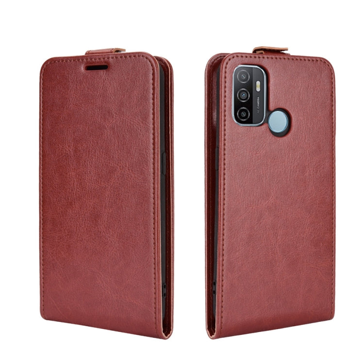 For OPPO A53 2020/OPPO A32 2020 R64 Texture Single Vertical Flip Leather Protective Case with Card Slots & Photo Frame