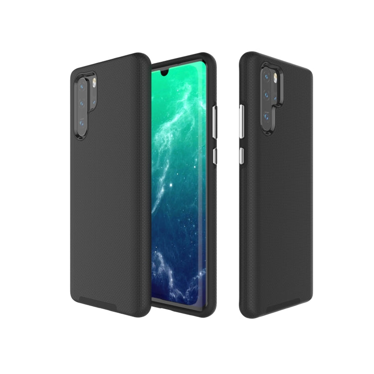Anti-slip Armor Texture TPU + PC Case for Huawei P30 Pro