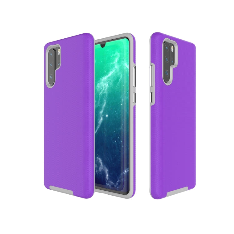 Anti-slip Armor Texture TPU + PC Case for Huawei P30 Pro