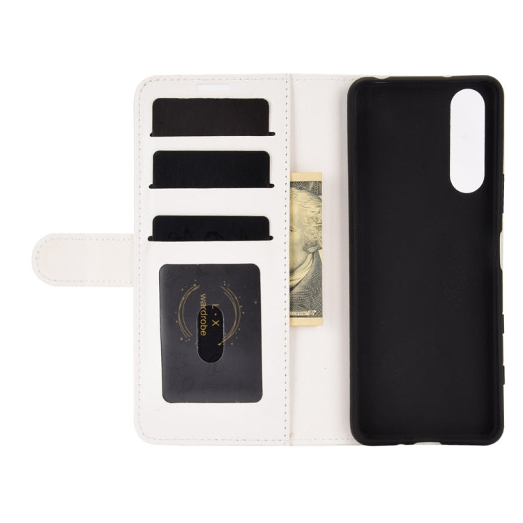 For Sony Xperia 5 II R64 Texture Single Horizontal Flip Protective Case with Holder & Card Slots & Wallet& Photo Frame