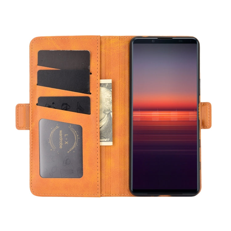 For Sony Xperia 5 II Dual-side Magnetic Buckle Horizontal Flip Leather Case with Holder & Card Slots & Wallet