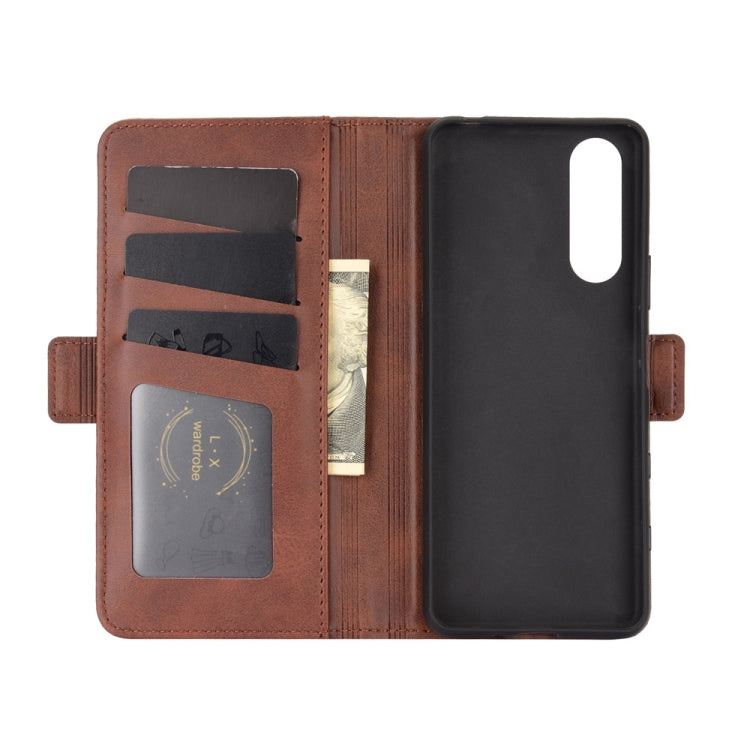 For Sony Xperia 5 II Dual-side Magnetic Buckle Horizontal Flip Leather Case with Holder & Card Slots & Wallet