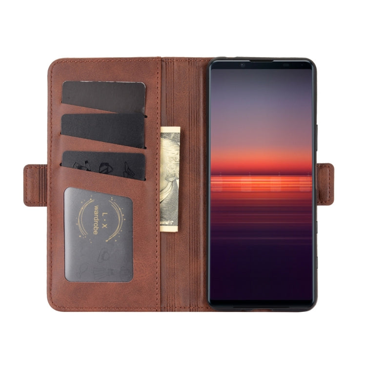 For Sony Xperia 5 II Dual-side Magnetic Buckle Horizontal Flip Leather Case with Holder & Card Slots & Wallet