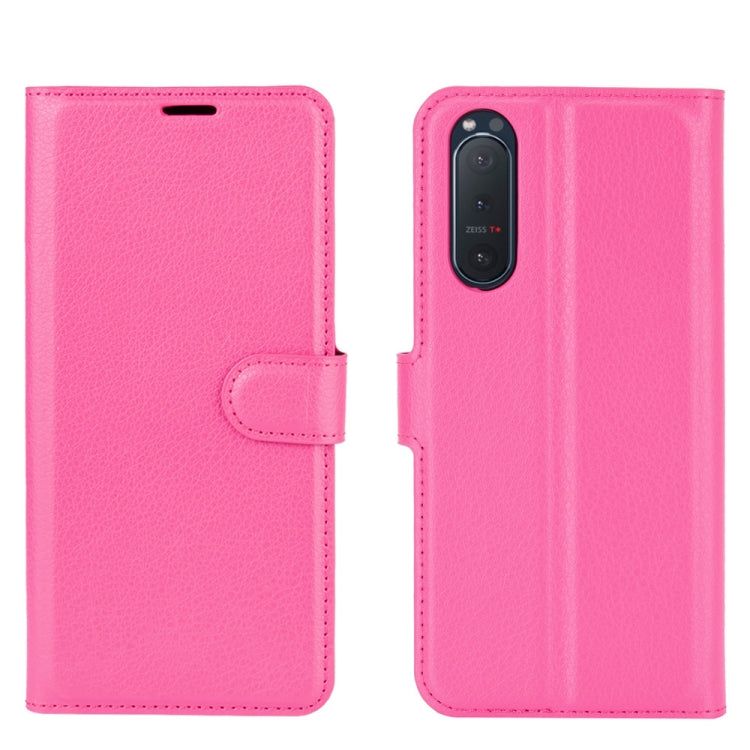 For Sony Xperia 5 II Litchi Texture Horizontal Flip Protective Case with Holder & Card Slots & Wallet