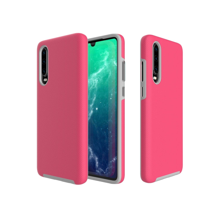 Anti-slip Armor Texture TPU + PC Case for Huawei P30