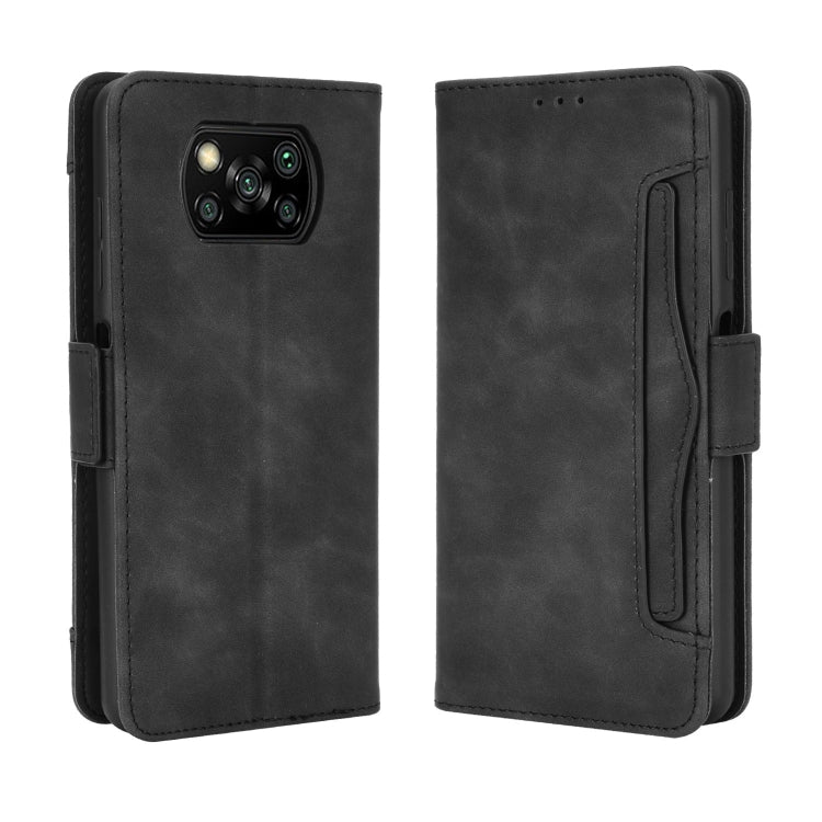 For Xiaomi Poco X3 Pro / Poco X3 / Poco X3 NFC Wallet Style Skin Feel Calf Pattern Leather Case with Separate Card Slot