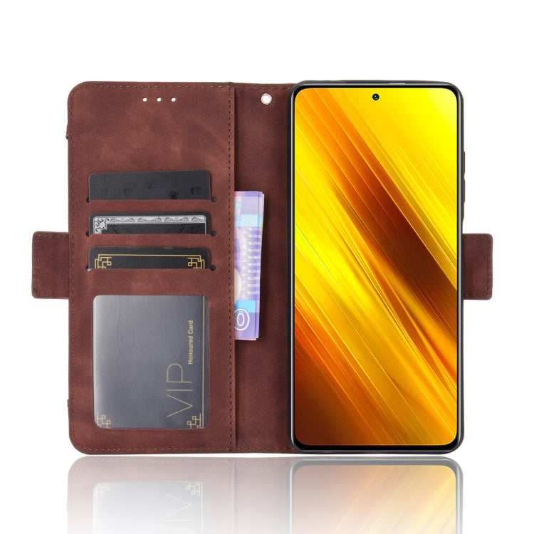 For Xiaomi Poco X3 Pro / Poco X3 / Poco X3 NFC Wallet Style Skin Feel Calf Pattern Leather Case with Separate Card Slot