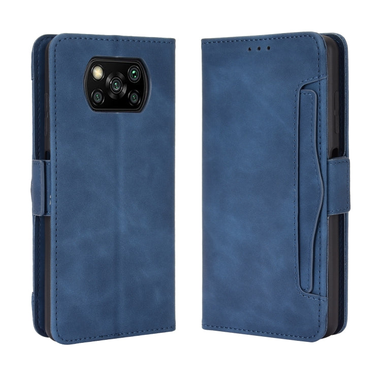 For Xiaomi Poco X3 Pro / Poco X3 / Poco X3 NFC Wallet Style Skin Feel Calf Pattern Leather Case with Separate Card Slot