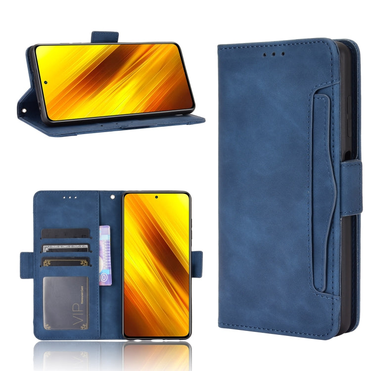 For Xiaomi Poco X3 Pro / Poco X3 / Poco X3 NFC Wallet Style Skin Feel Calf Pattern Leather Case with Separate Card Slot