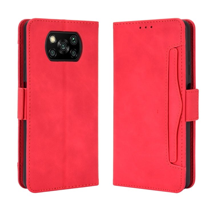 For Xiaomi Poco X3 Pro / Poco X3 / Poco X3 NFC Wallet Style Skin Feel Calf Pattern Leather Case with Separate Card Slot