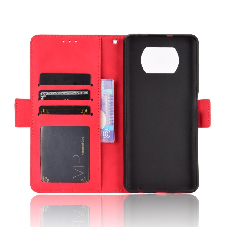 For Xiaomi Poco X3 Pro / Poco X3 / Poco X3 NFC Wallet Style Skin Feel Calf Pattern Leather Case with Separate Card Slot