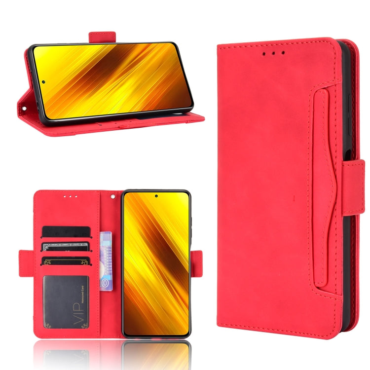 For Xiaomi Poco X3 Pro / Poco X3 / Poco X3 NFC Wallet Style Skin Feel Calf Pattern Leather Case with Separate Card Slot