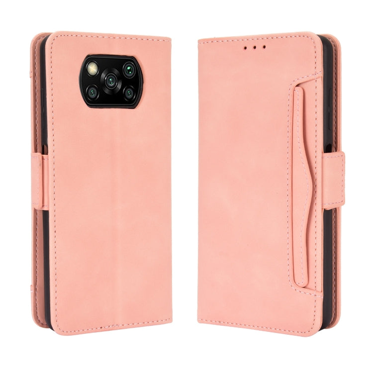 For Xiaomi Poco X3 Pro / Poco X3 / Poco X3 NFC Wallet Style Skin Feel Calf Pattern Leather Case with Separate Card Slot