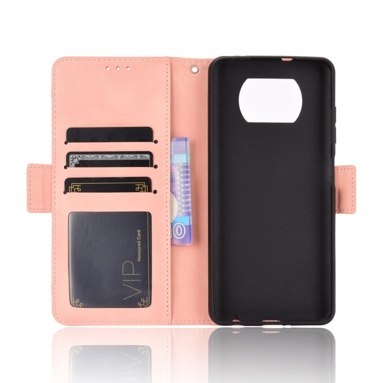 For Xiaomi Poco X3 Pro / Poco X3 / Poco X3 NFC Wallet Style Skin Feel Calf Pattern Leather Case with Separate Card Slot