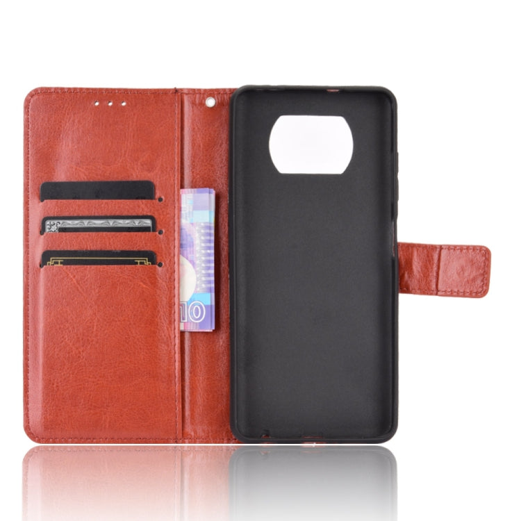 For Xiaomi Poco X3 Pro / Poco X3 / Poco X3 NFC Retro Crazy Horse Texture Horizontal Flip Leather Case with Holder & Card Slots & Photo Frame