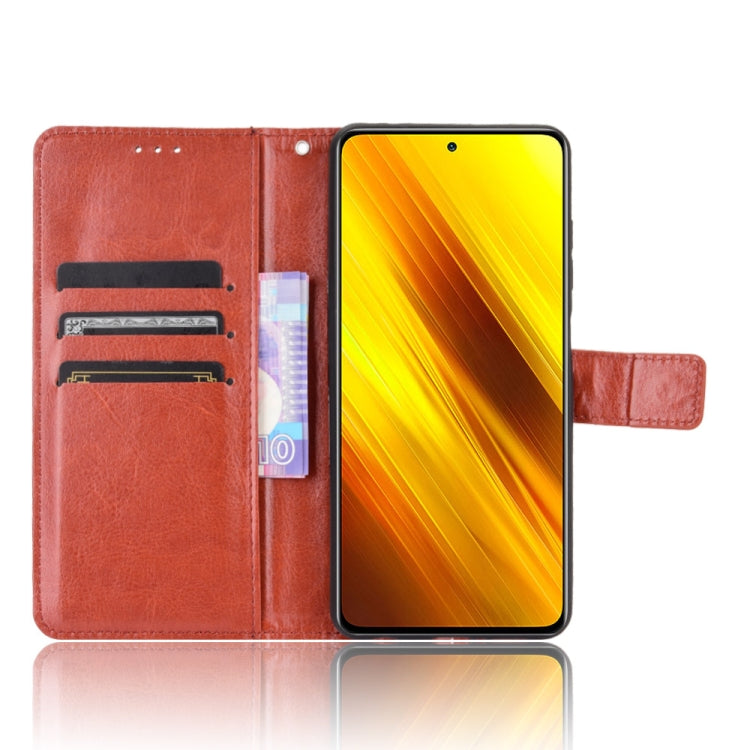 For Xiaomi Poco X3 Pro / Poco X3 / Poco X3 NFC Retro Crazy Horse Texture Horizontal Flip Leather Case with Holder & Card Slots & Photo Frame