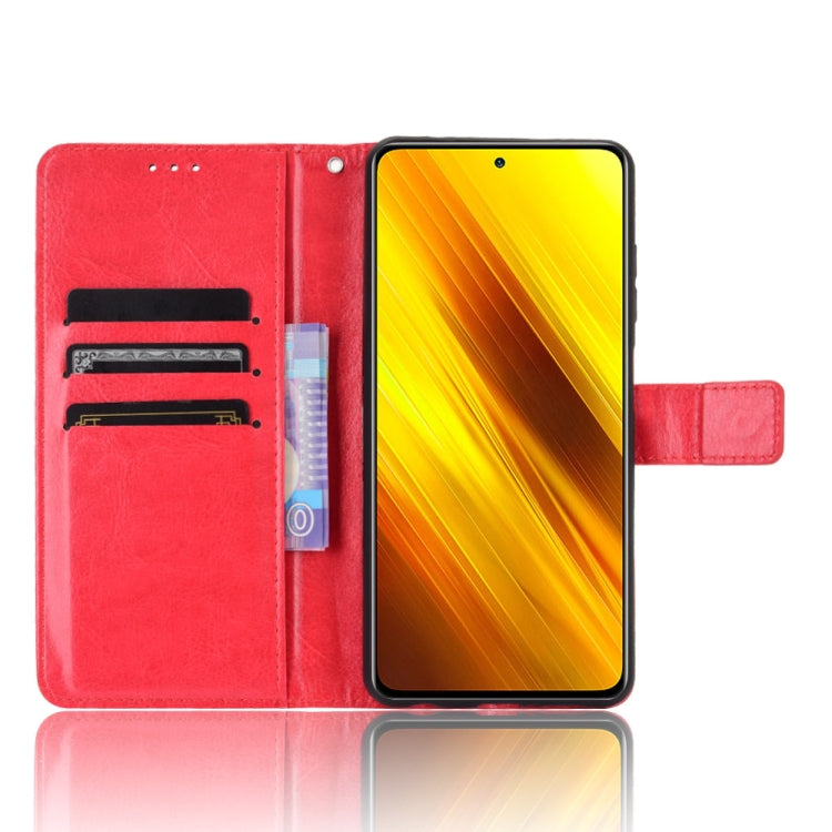 For Xiaomi Poco X3 Pro / Poco X3 / Poco X3 NFC Retro Crazy Horse Texture Horizontal Flip Leather Case with Holder & Card Slots & Photo Frame