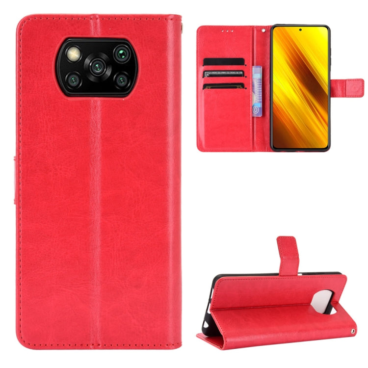 For Xiaomi Poco X3 Pro / Poco X3 / Poco X3 NFC Retro Crazy Horse Texture Horizontal Flip Leather Case with Holder & Card Slots & Photo Frame