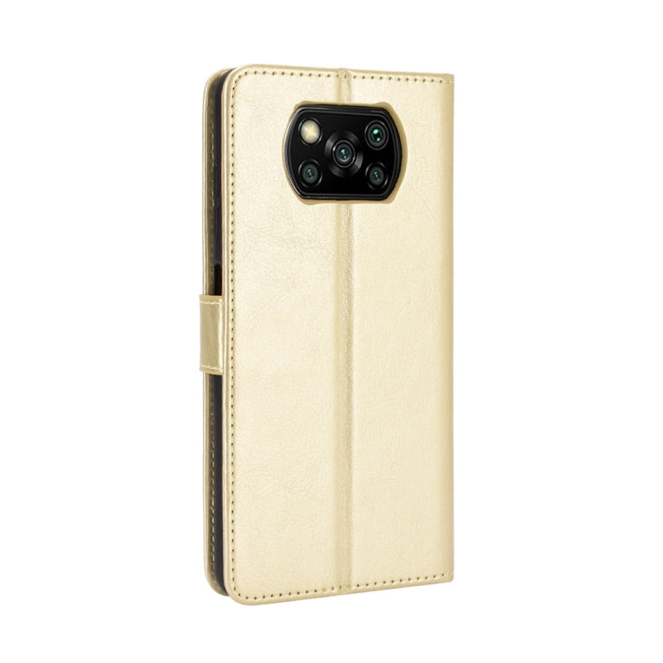 For Xiaomi Poco X3 Pro / Poco X3 / Poco X3 NFC Retro Crazy Horse Texture Horizontal Flip Leather Case with Holder & Card Slots & Photo Frame